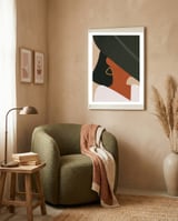 Tropical Girl Boho Earthy framed in a tender room thumbnail