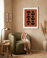 Modern Abstract Geometric III framed in a tender room thumbnail