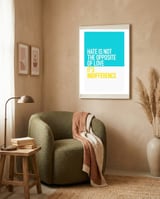 OPPOSITE OF LOVE framed in a tender room thumbnail