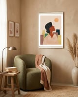 Modern Woman Urban Girl framed in a tender room thumbnail