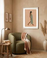 Minimalist Boho Woman framed in a tender room thumbnail