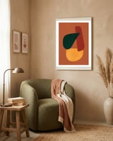 Abstract Shapes Boho Modern Mid Century Modern framed in a tender room thumbnail