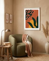 Abstract Boho Botanical Minimalist Modern framed in a tender room thumbnail