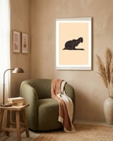 Abstract Woman Body Line Art framed in a tender room thumbnail