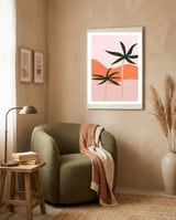 Bohemian Style Palm Trees framed in a tender room thumbnail