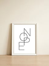 NOPE — framed, leaning against the wall thumbnail