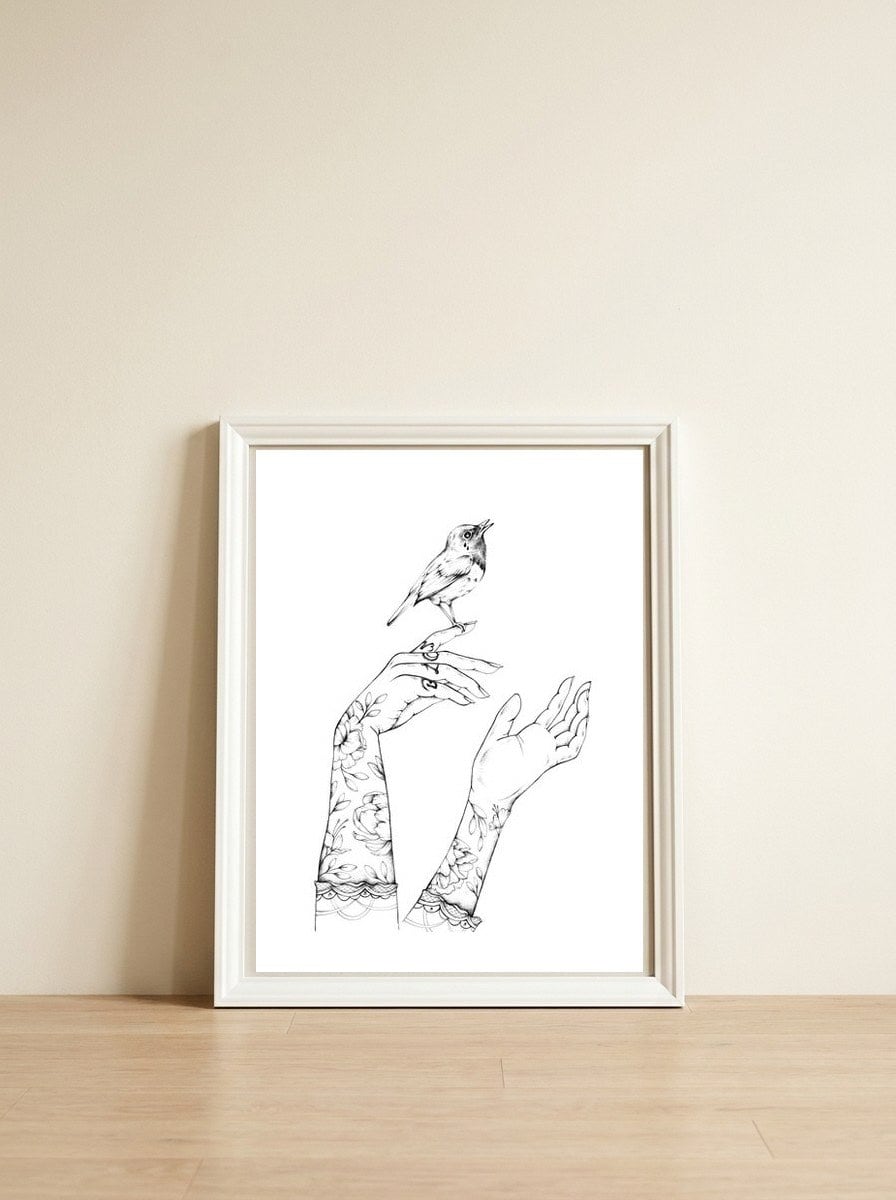 Freedom  — framed, leaning against the wall