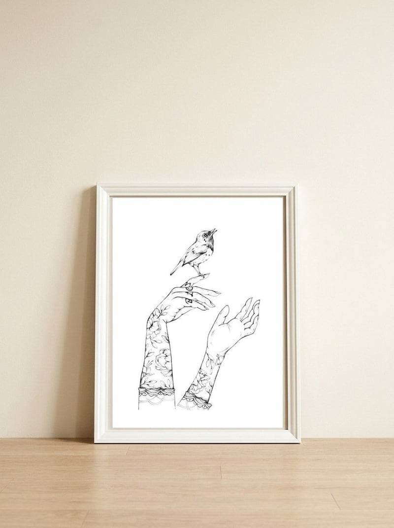 Freedom  — framed, leaning against the wall
