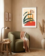 Abstract Scandi Botanical framed in a tender room thumbnail