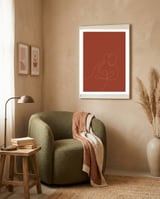 Female Line Art framed in a tender room thumbnail