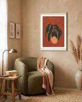 Boho Terracotta Begonia framed in a tender room thumbnail