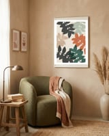 Abstract Colorful Leaves framed in a tender room thumbnail