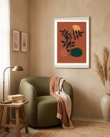 Boho Terracotta Plant framed in a tender room thumbnail
