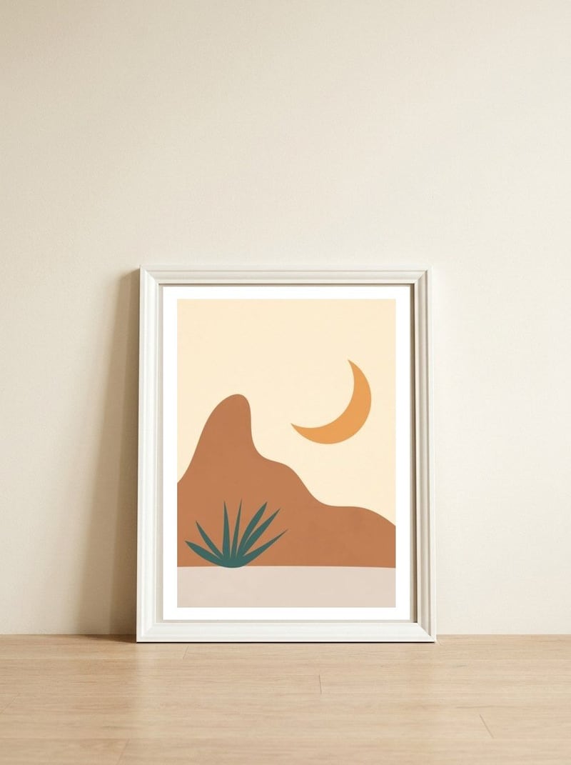 Bohemian Mountain — framed, leaning against the wall