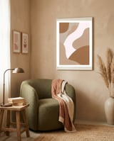 Abstract Boho Organic Shapes framed in a tender room thumbnail