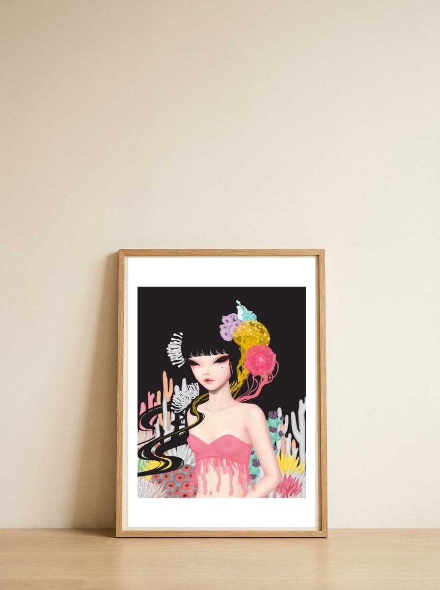 Princess Of The Sea — framed, leaning against the wall