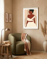 Woman in Dress framed in a tender room thumbnail