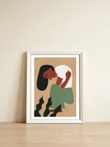 Sad Woman — framed, leaning against the wall thumbnail