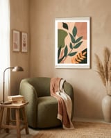 Abstract Shapes Boho Botanical framed in a tender room thumbnail