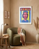 Che Guevara Y Corazones 1 framed in a tender room thumbnail
