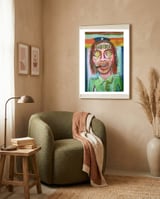 Che Guevara Y Margaritas 2 framed in a tender room thumbnail