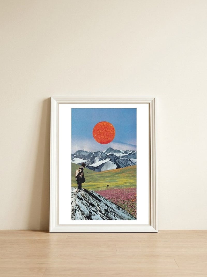 Amaterasu — framed, leaning against the wall