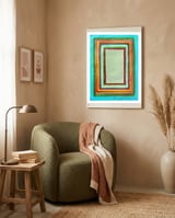 Cuadrado Sobre Cuadrado 2021 6 framed in a tender room thumbnail