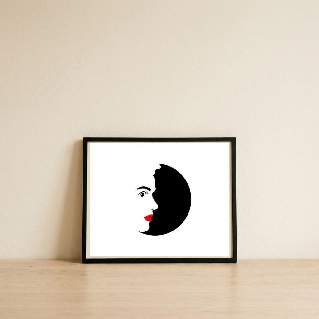 Marylin — framed, leaning against the wall