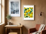 Sunflower framed in a focused room thumbnail