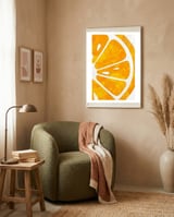 Citrus Collection No1 framed in a tender room thumbnail
