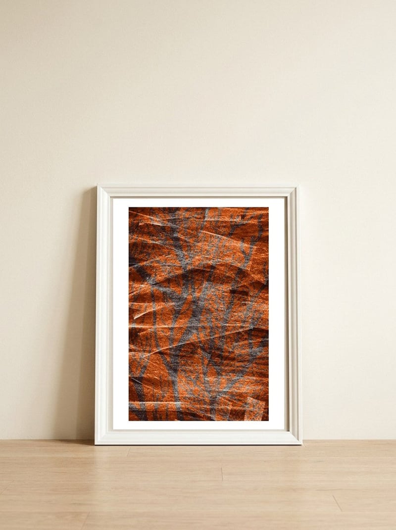 Desert Colours Collection 8 — framed, leaning against the wall