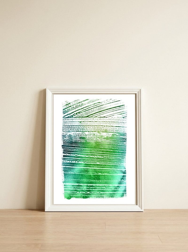 Dizzy 4 — framed, leaning against the wall