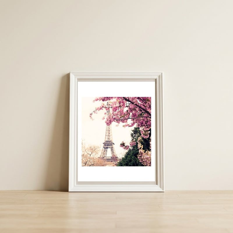 Paris in the Spring — framed, leaning against the wall