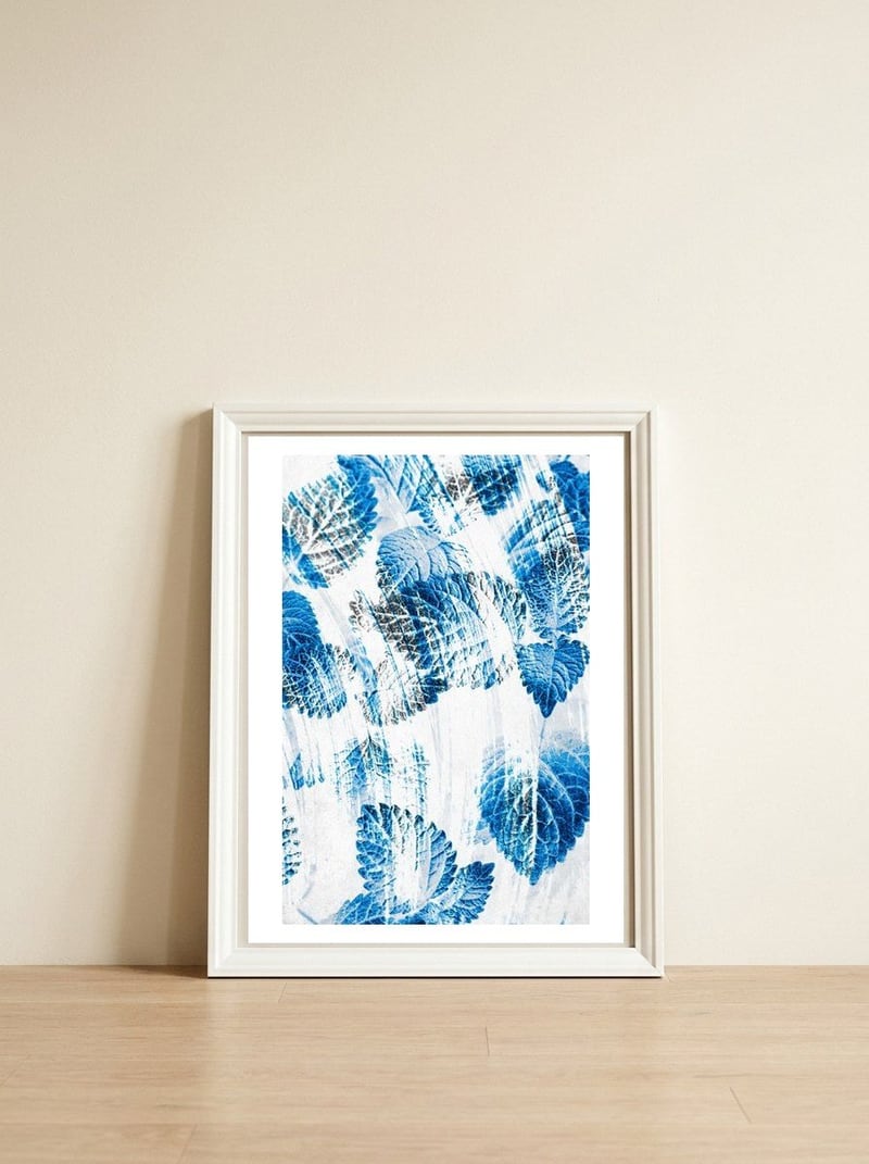 Raining Forest No5 — framed, leaning against the wall