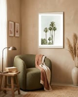Palm Trees Summertime  framed in a tender room thumbnail