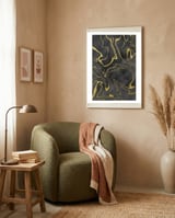 Golden Flows No. 11 framed in a tender room thumbnail