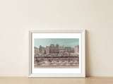 AMSTERDAM Singel Canal with Flower Market | urban vintage style — framed, leaning against the wall thumbnail