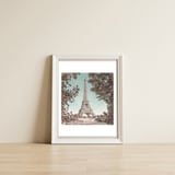 PARIS Eiffel Tower & River Seine | urban vintage style — framed, leaning against the wall thumbnail