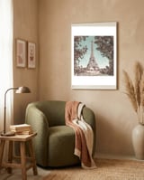 PARIS Eiffel Tower & River Seine | urban vintage style framed in a tender room thumbnail