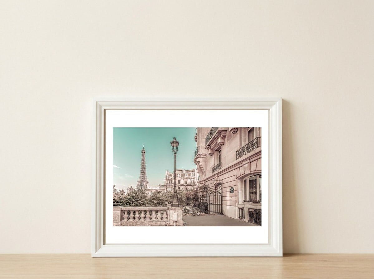 Parisian Charm | urban vintage style — framed, leaning against the wall