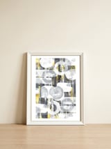 Abstract Painting No. 58 | Play with shapes and colors — framed, leaning against the wall thumbnail