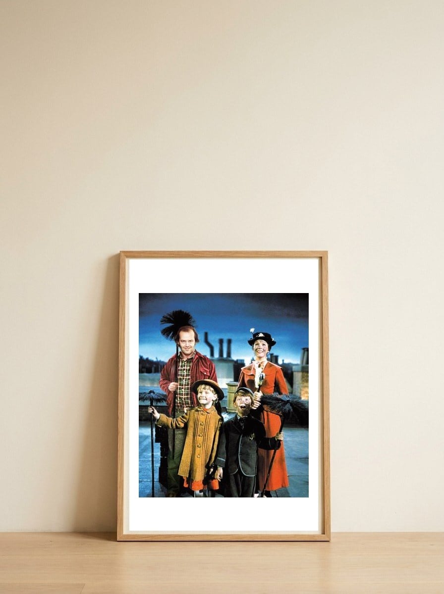 Jack Torrance In Mary Poppins — framed, leaning against the wall
