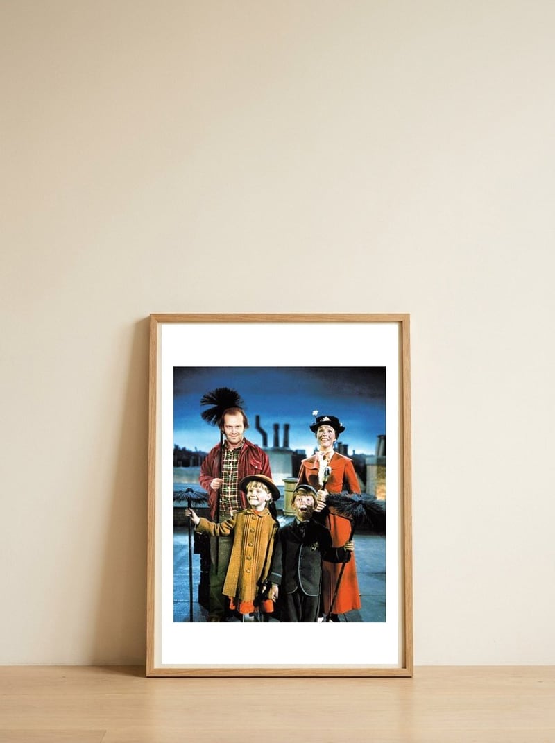 Jack Torrance In Mary Poppins — framed, leaning against the wall
