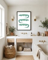 Alligator Trio framed in a breezy room thumbnail