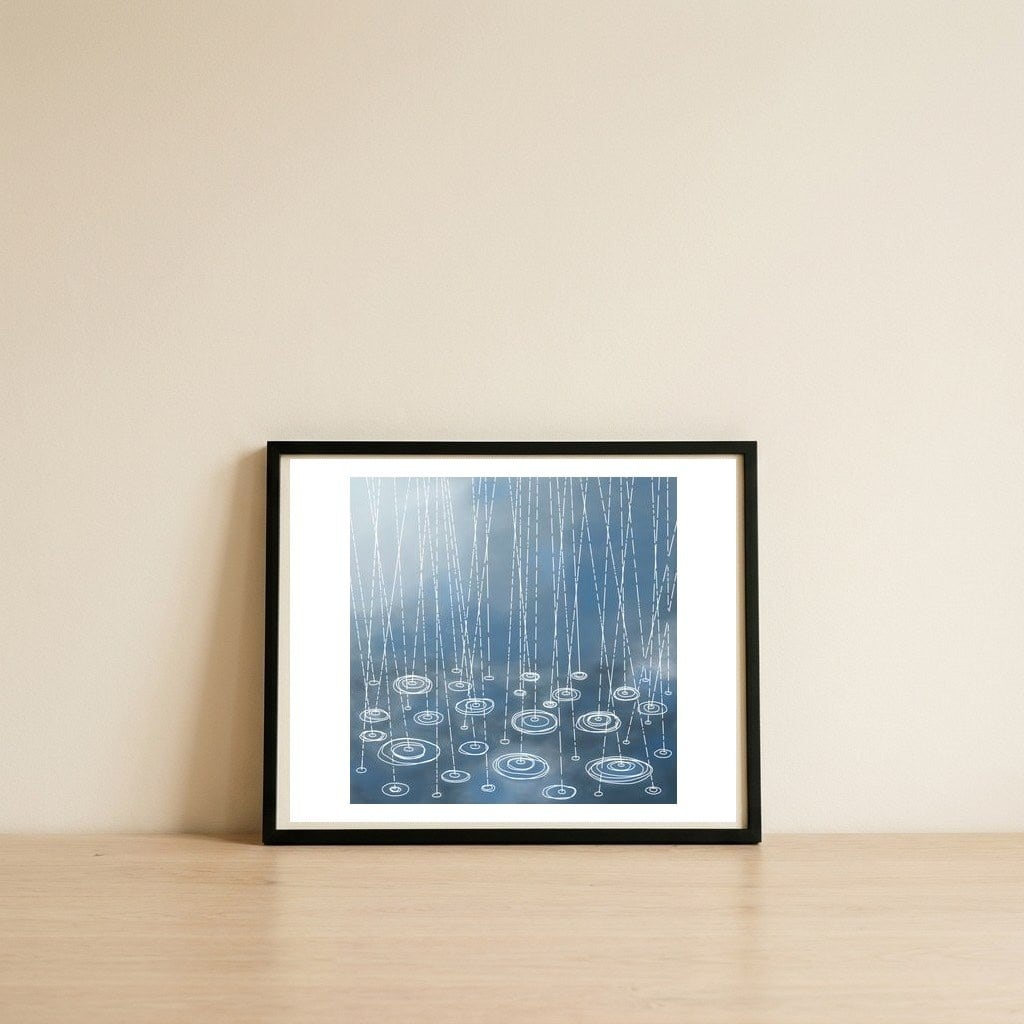 Another Rainy Day — framed, leaning against the wall