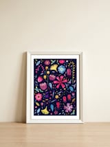 Autumn Hedgerow Dark — framed, leaning against the wall thumbnail