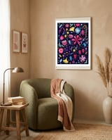 Autumn Hedgerow Dark framed in a tender room thumbnail