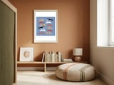 Cats Leaping framed in a gentle room thumbnail