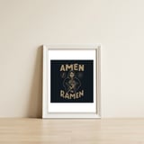 Amen Ramen — framed, leaning against the wall thumbnail