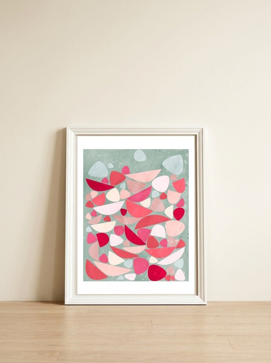 Sea Bed — framed, leaning against the wall